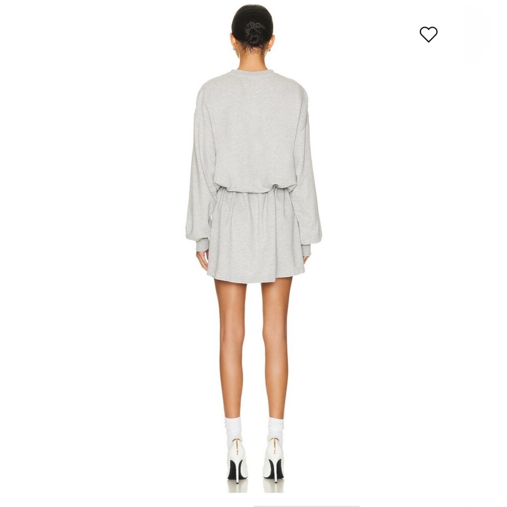 Helsa Organic Blend Sweatshirt Dress in Heather Grey size XS/S - Picture 3 of 6